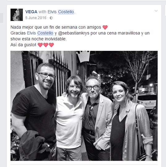 Vega Official Facebook page